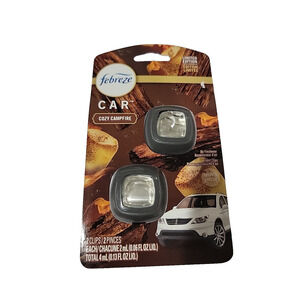 Febreze Car Air Freshener Cozy Campfire Limited Edition Two Clips New